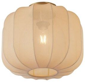 Lampa sufitowa Japandi złota z beżowym kloszem - PluniJapandi Oswietlenie wewnetrzne