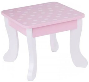 Tooky toy drewniana toaletka różowa z krzesełkiem