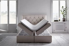 Łóżko boxspring z pojemnikiem Rina 180x200 - 32 kolory