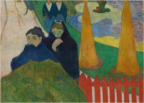 Obraz na szkle - Paul Gauguin, Arlésiennes (Mistral) , reprodukcje (70x50 cm)