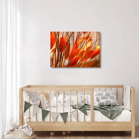 Obraz na szkle płatków kwiatów (70x50 cm)