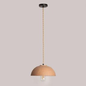 Lampa Wisząca Porcelanowa Ouval Marrón Caramelo - Sklum