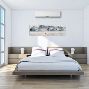 Obraz - Dolina Gór Błękitnych (170x50 cm)