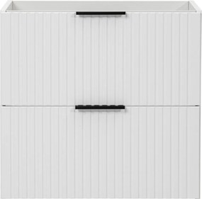 Szafka wisząca  podumywalkowa z szufladami biała 60 x 46 cm ASTROS White