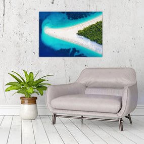 Obraz na szkle - Ostrav Hvar, Chorwacja (70x50 cm)