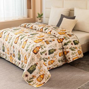 Narzuta na łóżko APOTHECARY, kremowy Rozmiar: 220 x 240 cm