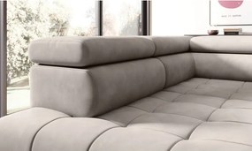 Narożnik CHIVAS L Prawostronny z Elektryczną regulacją siedziska wolnostojący tkanina Element 18 WERSAL