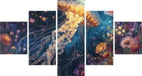 Obraz - Magiczna meduza (125x70 cm)