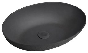 Sapho - Umywalka nablatowa FORMIGO 60x40 cm beton/antracyt