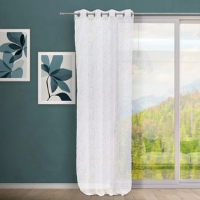 Biało-beżowa firanka 140x260 cm Coral – Casa Selección