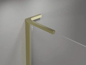 Mexen Mist L drzwi prysznicowe uchylne 135 cm, transparent, złote - 8A4L-135-001-50-00