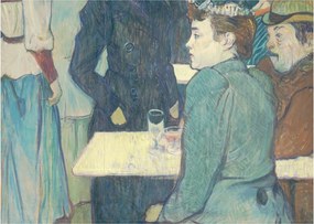 Obraz na szkle - Henri de Toulouse-Lautrec, A Corner of the Moulin de la Galette, reprodukcje (70x50 cm)