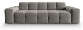 Szara aksamitna sofa 222 cm Kendal – Micadoni Home