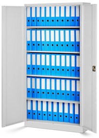 Zestaw 4x biurowa szafa metalowa na akta JAN, 900 x 1850 x 400 mm, szara