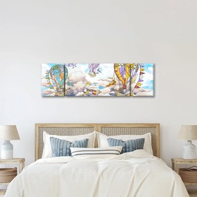 Obraz - Wyprawa w chmurach (170x50 cm)