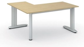 Narożne biurko PRIMO FLEXIBLE, 160x140 cm, brzoza