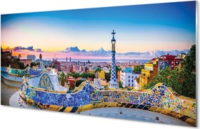 Panel szklany do Kuchni Słoneczna Panorama Hiszpanii