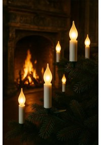 Łańcuch świetlny Plamen biały, 16 żarówek LEDFilament, przedłużenie