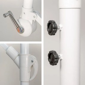 Wiszący parasol z rączką - ok. 3 m, antracyt