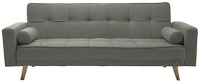 Rozkładana sofa oliwkowoszara NESTOR VELVET