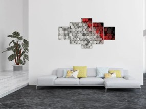 Obraz - sześciokąty 3D (125x70 cm)