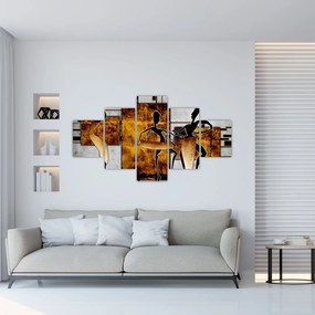 Obraz - Motywy kultury afrykańskiej (125x70 cm)