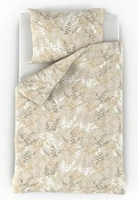 Kvalitex Pościel bawełniana Nordic Astrid śmietankowy, 140 x 200 cm, 70 x 90 cm