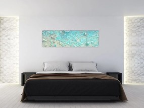 Obraz - Nadmorska atmosfera w turkusowych odcieniach (170x50 cm)