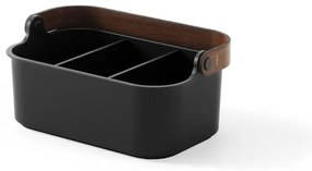 Czarny organizer łazienkowy z plastiku z recyklingu Bellwood – Umbra