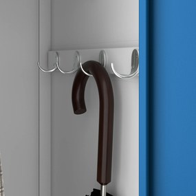 Szafka pracownicza metalowa czterokomorowa niebieska