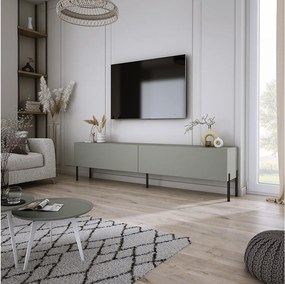 Szafka RTV: Aloes, 170 x 52 x 32 cm, czarne nogi