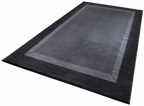 Dywan nowoczesny Basic czarno-szary 120 cm x 170 cm