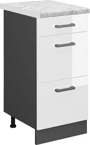 Szafka dolna do kuchni biały wysoki połysk 40x60x81.6 r-line