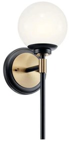 Kichler KL-BENNO1-BK-CPZ - LED oprawa łazienkowa BENNO 2xG9/3W/230V złota IP44