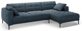 Ciemnoniebieski narożnik (prawostronny/z szezlongiem) Bemy – Micadoni