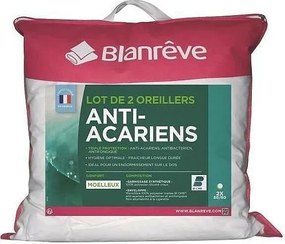 Zestaw 2 Poduszek Triple Protection BLANREVE - 60 x 60 cm - Miękki Komfort - Biały