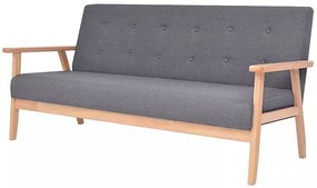 3-częściowy ciemnoszary zestaw wypoczynkowy - Kifi 3D