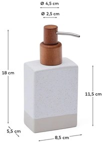 Kremowy ceramiczny dozownik do mydła 650 ml Careli – Kave Home
