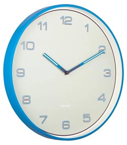 Karlsson 6013BB designerski zegar ściennyniebieski, średnica  40 cm