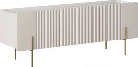 Szafka RTV Malmi 150 cm - kaszmir / złote nóżki