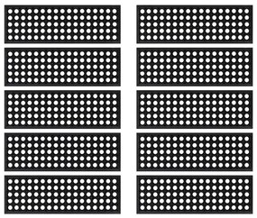 10 sztuk klasycznych antypoślizgowych nakładek na schody - Glovix 6X