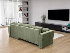 Rozkładana narożna sofa SMART COSARO miętowa, dwustronna + 2 poduszki GRATIS