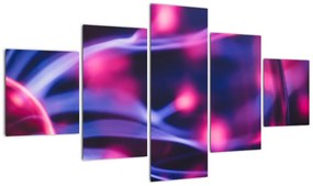 Abstrakcyjny fioletowy obraz (125x70 cm)