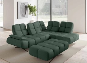 Nowoczesna pufa PRADO Soft Lux w tkaninie CURIO 37 WERSAL