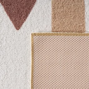 Dywan dziecięcy Coco Tęcza beżowa na kremowym tle 200 cm x 290 cm