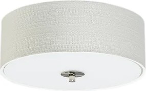 Rustykalna lampa sufitowa biała/kremowa 30 cm - Drum Jute