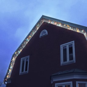 Kurtyna LED z diodami w różnych kolorach