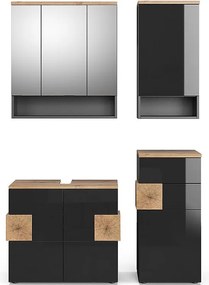 Zestaw mebli łazienkowych antracyt 73x37x64 eden