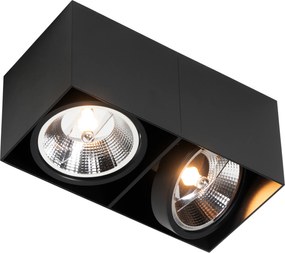 Inteligentny reflektor czarny prostokątny 2-punktowy z 2 Wifi GU10 111mm - Box