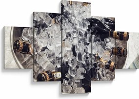 Obraz - szampan w lodzie (125x70 cm)